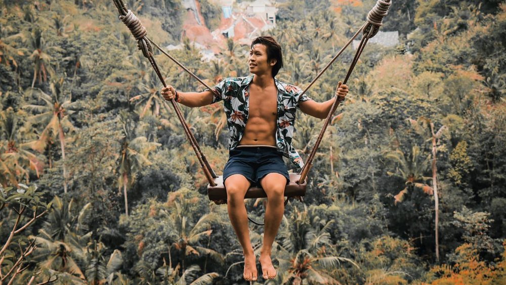 Try out one of the many different swings, which have varying heights and vistas. Credit:treyytan