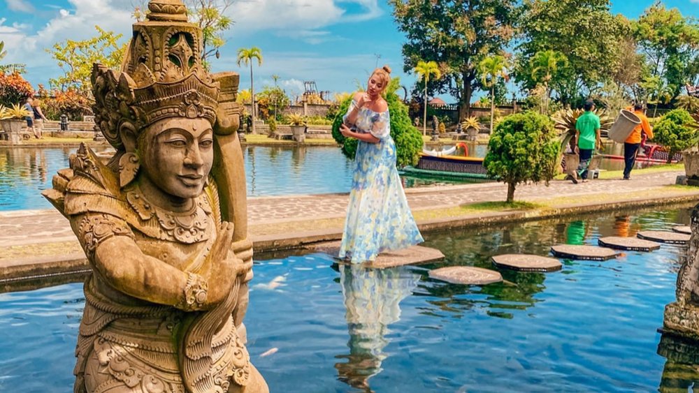The Saraswati Temple is also known as the Ubud Water Palace.  Image credits: @pavlovskaya_daria on Instagram