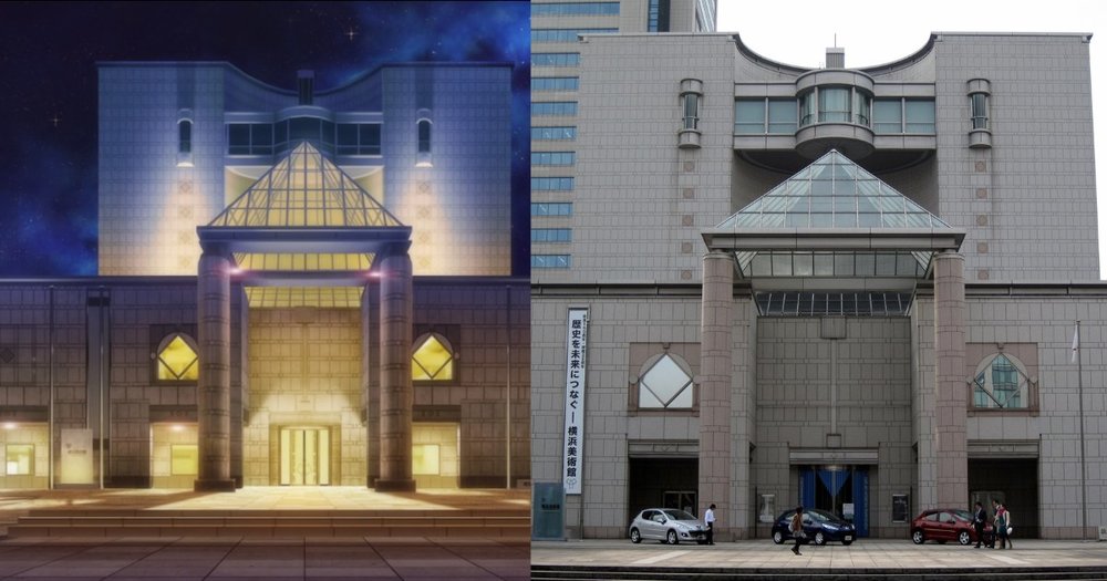 Yokohama Museum of Art in Bungou Stray Dogs and in Real Life