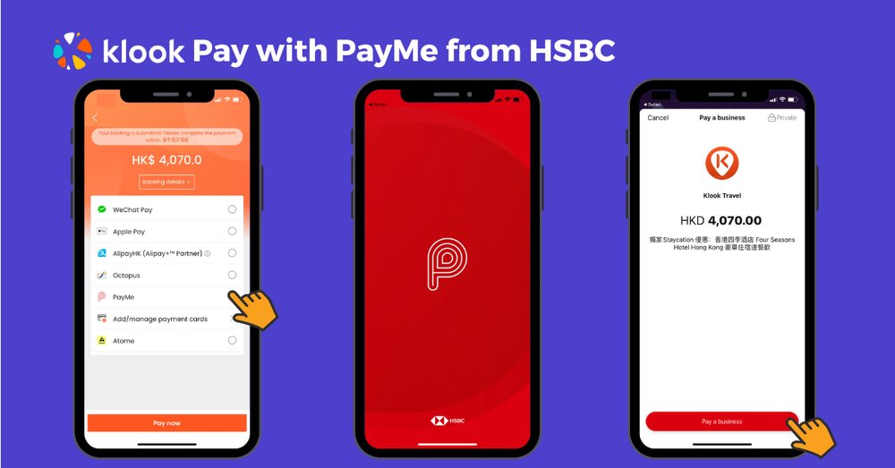 How to pay with PayMe from HSBC on Klook