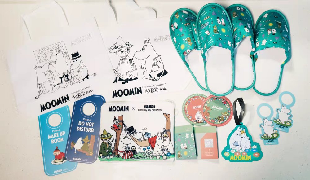 姆明主題下午茶 香港愉景灣酒店 auberge moomin staycation 姆明主題 禮品套裝 gift set