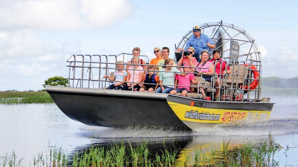 A group aboard a boat exploring Wild Florida