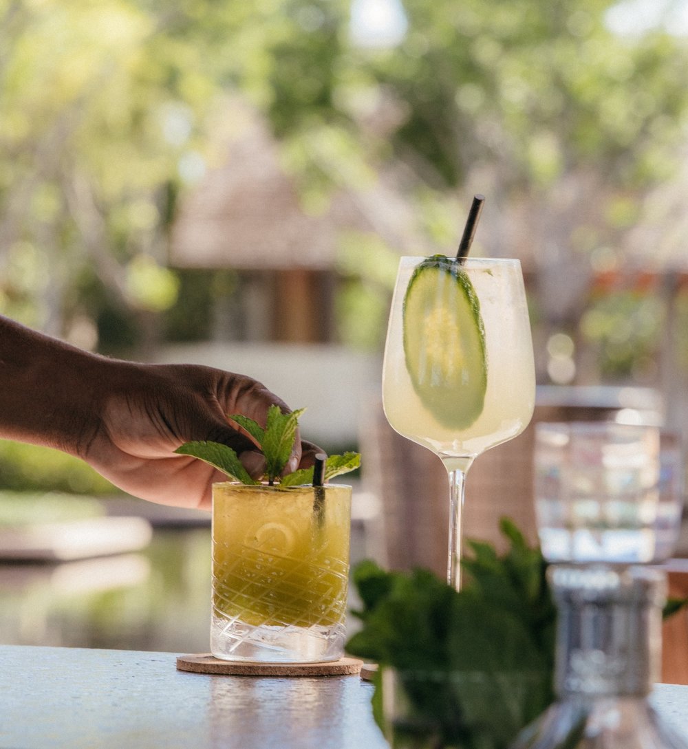 Lemonade Juice with fresh cucumber