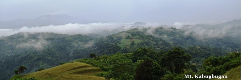 Foggy mountain of Puraw during sunrise