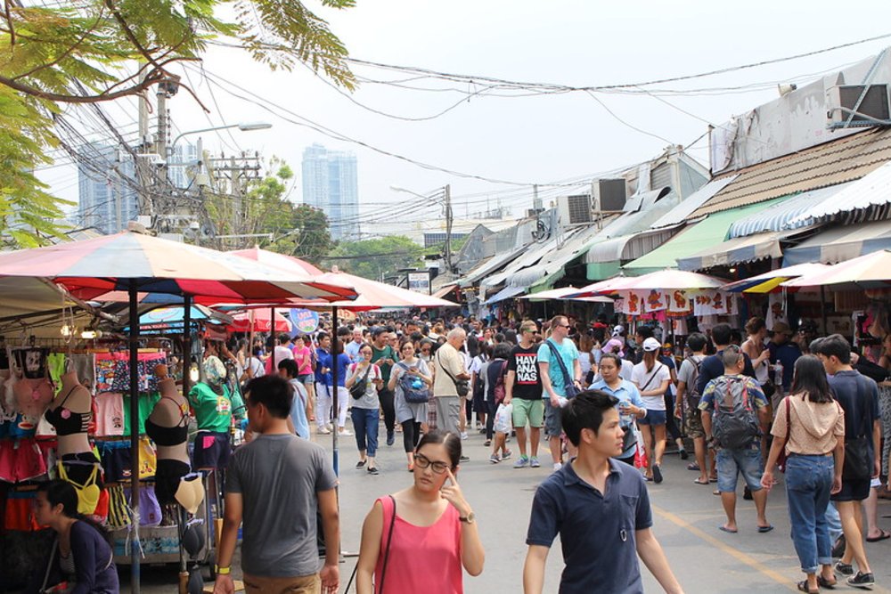 泰國夜市洽圖洽週末市集