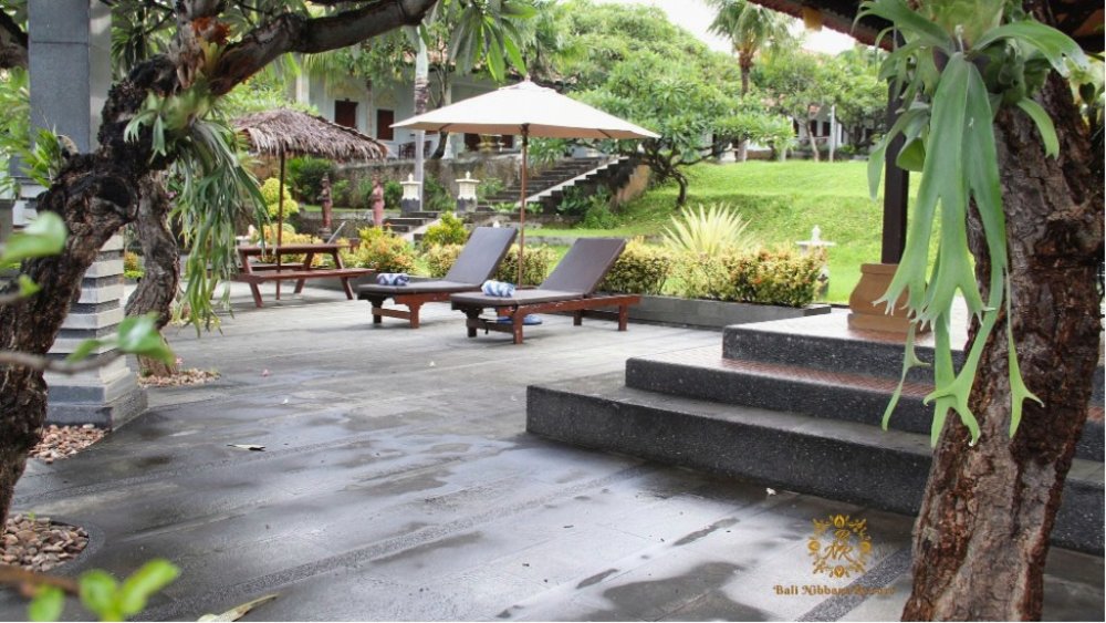 Resort ground surrounded with trees