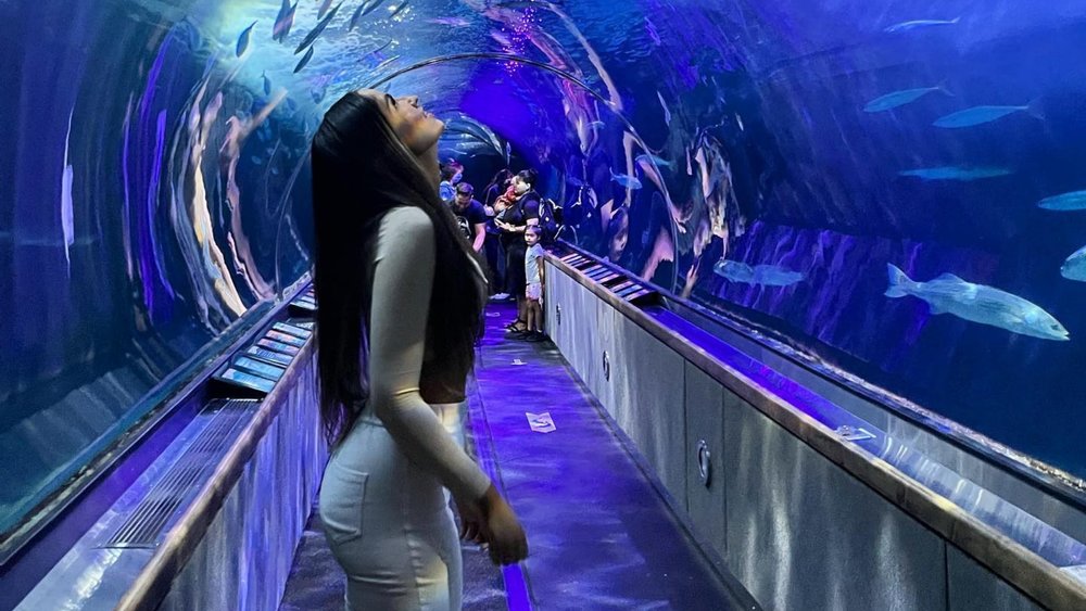 Eyes up and ready to marvel at the swimming fishies! Image credits: @milenarosaboni on Instagram