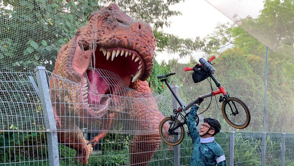 Find a T-rex or two on your morning walks and bike rides at Jurassic Mile.  Credits: @seven88nine on Instagram