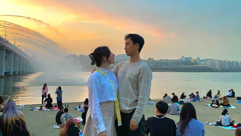 Sunset plus a fountain show equals perfection. Credit: seon_uk.cr