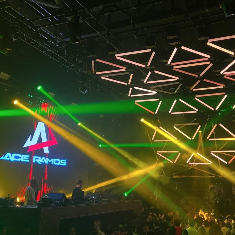 Club with neon lights