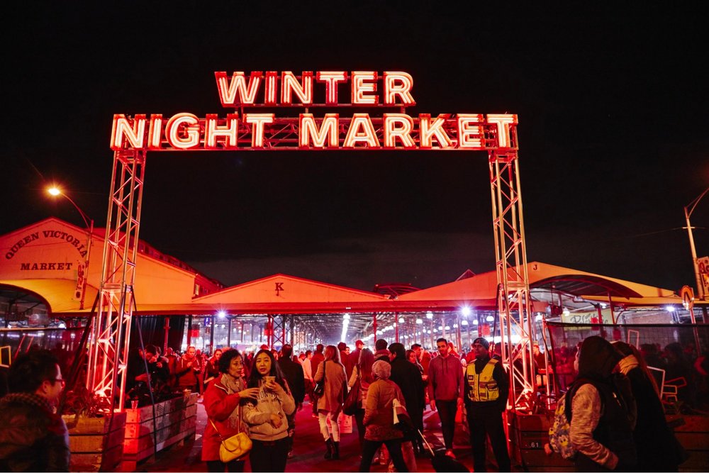 Winter Night Market Queen Victoria Market