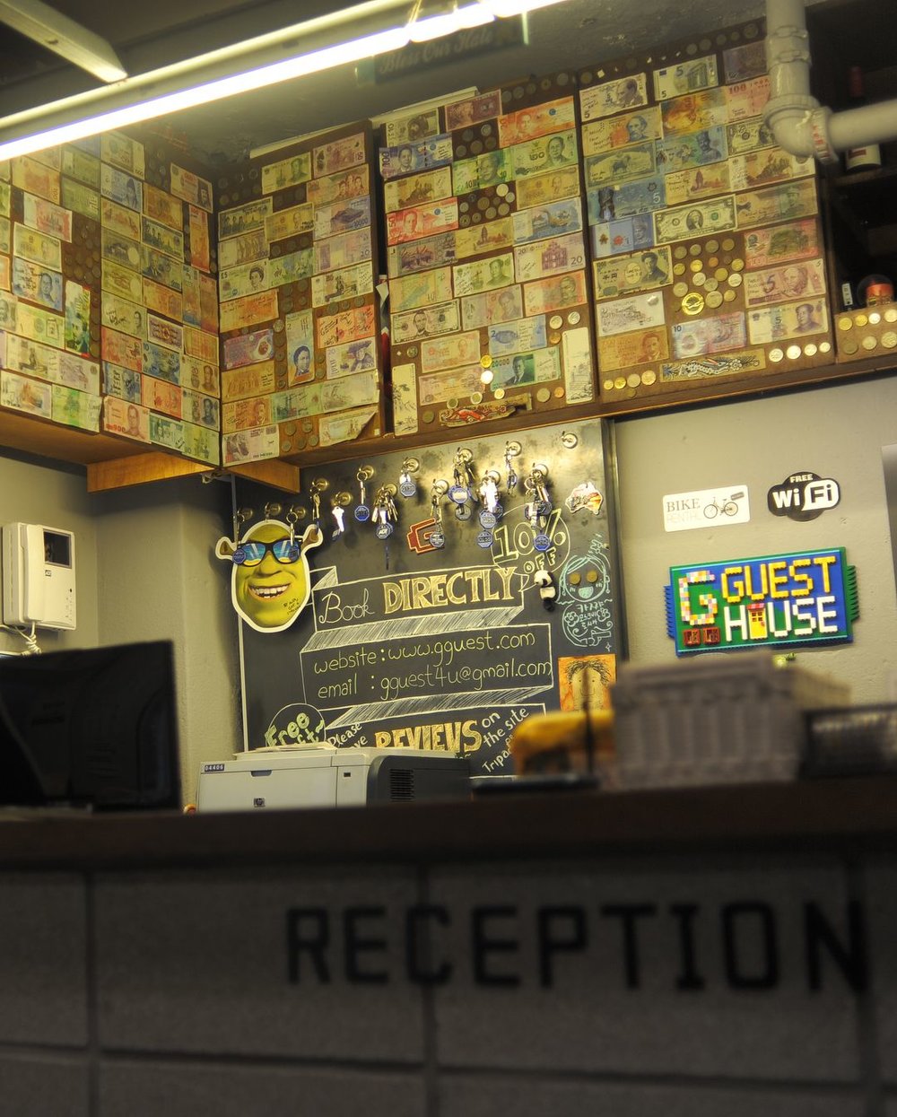 G Guesthouse reception area