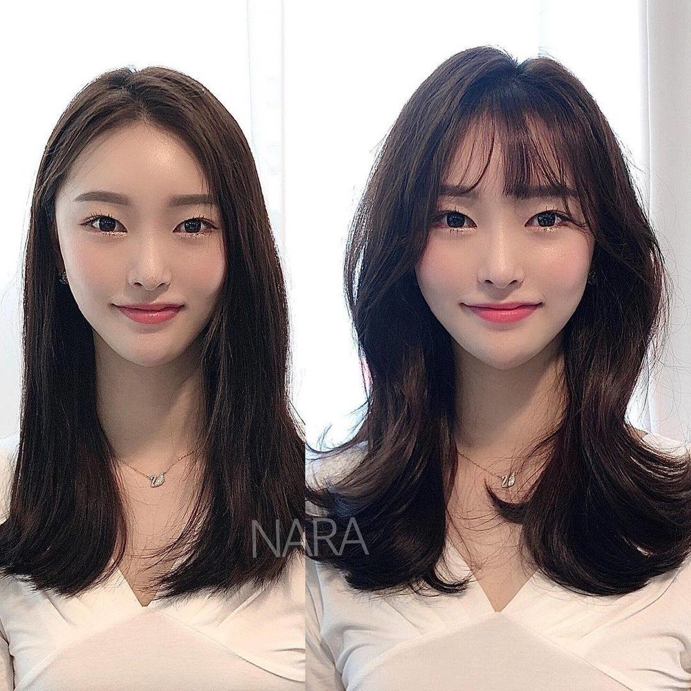 Before and After photo of hair style