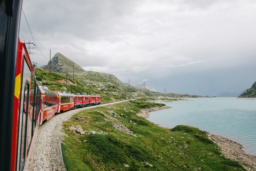 Bernina Express best scenic train ride in Switzerland