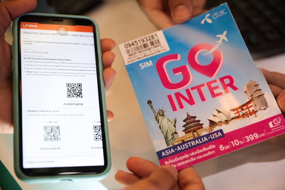 ซิม การ์ด Go Inter โซนเอเชีย ออสเตรเลีย และสหรัฐอเมริกา โดย ดีแทค