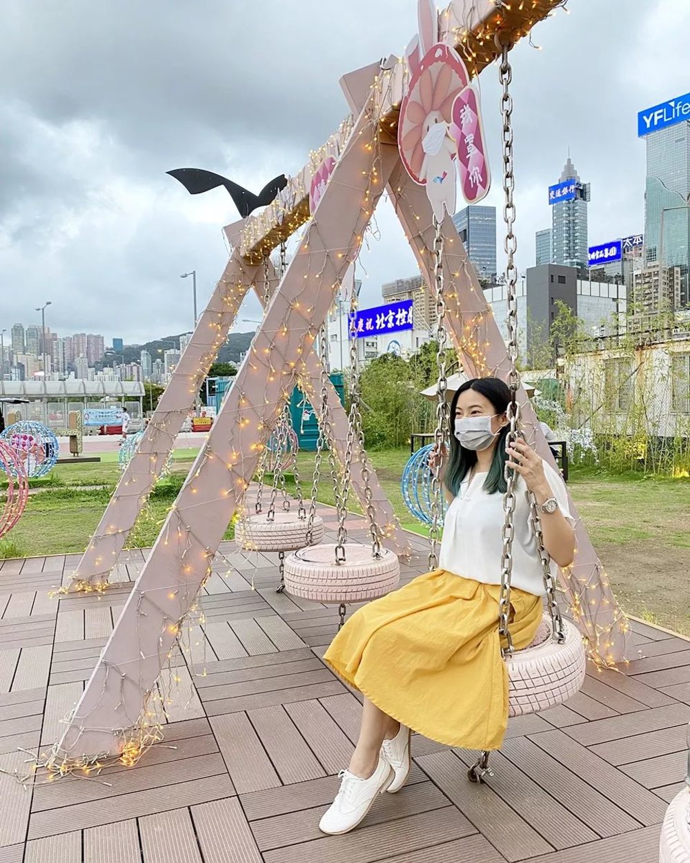 有不少休閒設施如韆鞦,不論年紀都愛玩。(Instagram @sugartangly)