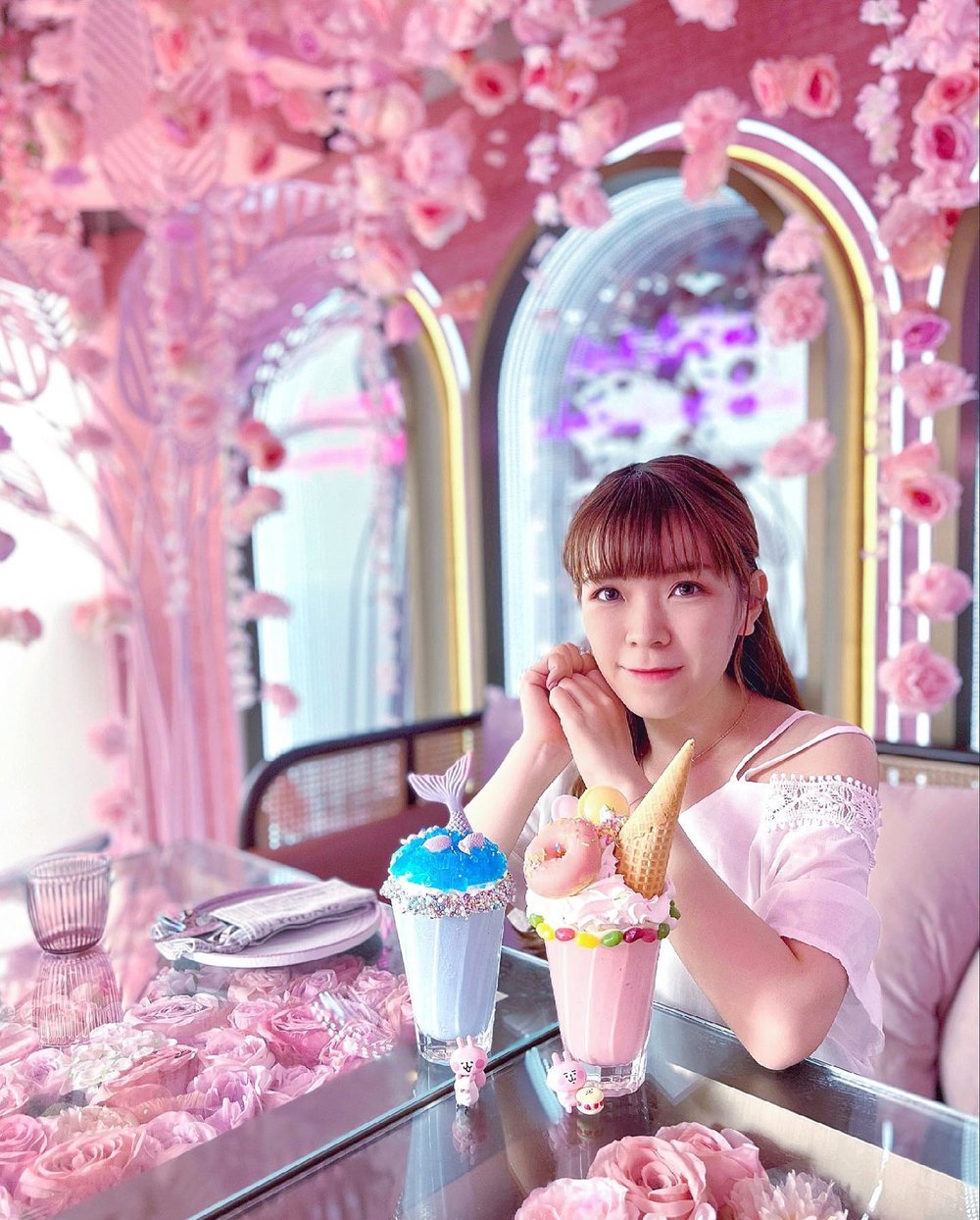 這裏的食物當然亦是走可愛風格,Shake-it-off系列奶昔甚為夢幻。(Instagram @caroljai26)