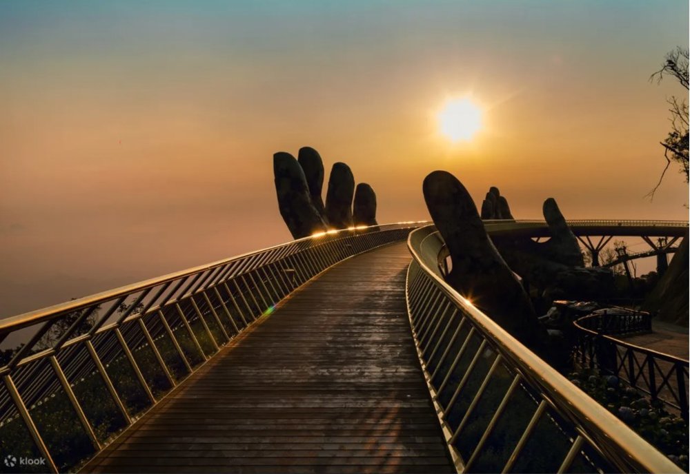 Bridge during sunset