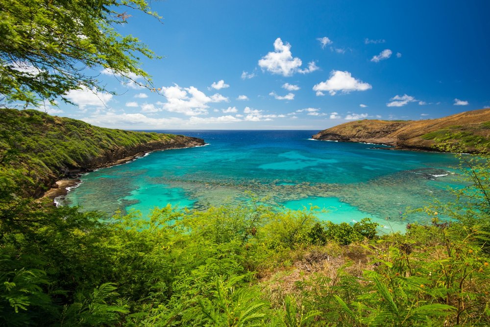 hanuma bay and its crystal clear waters
