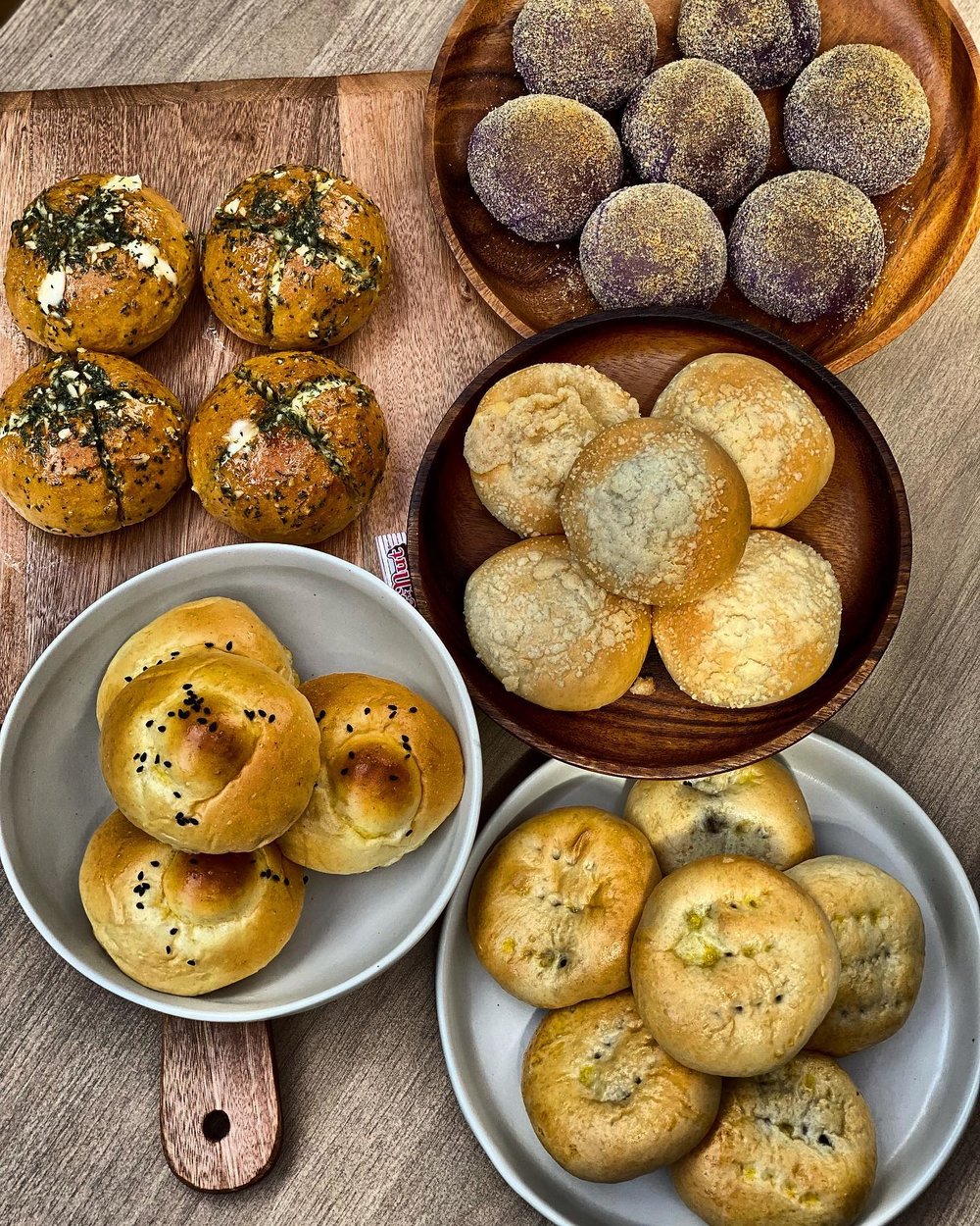 pastries in the table