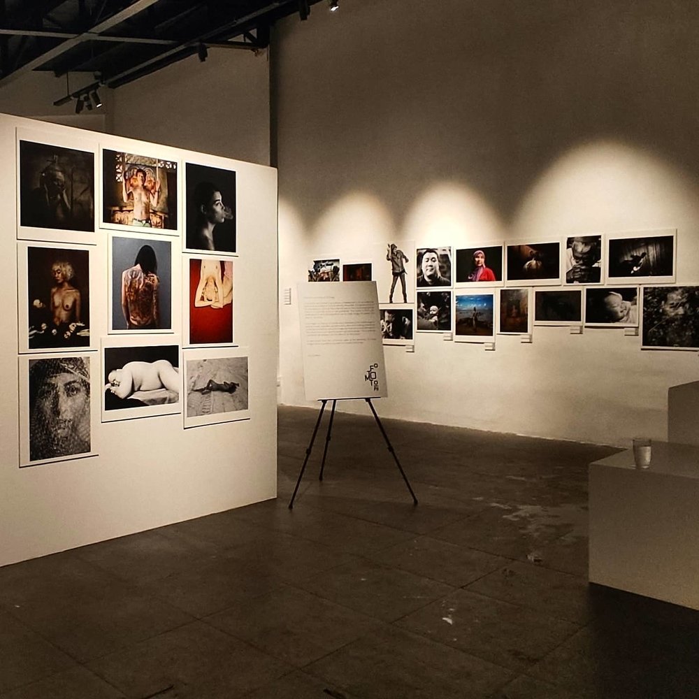 Artwork display inside a room