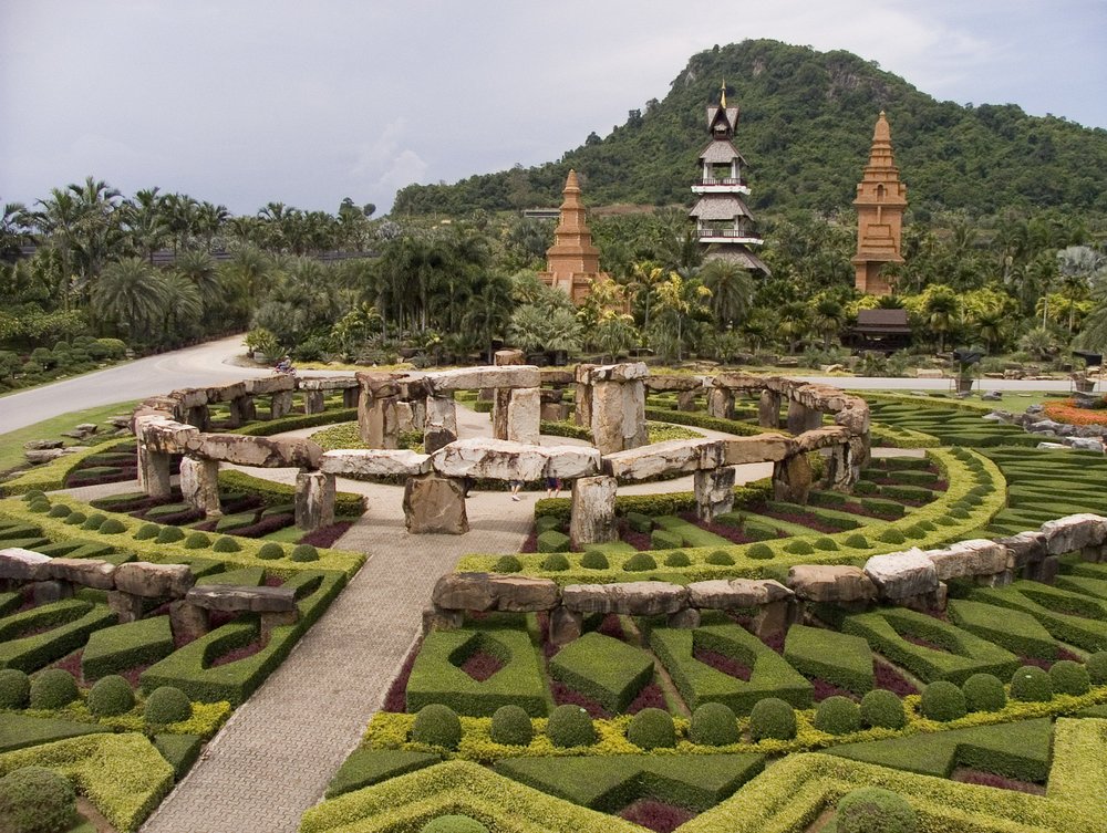 stonehenge garden in nong nooch tropical garden in pattaya