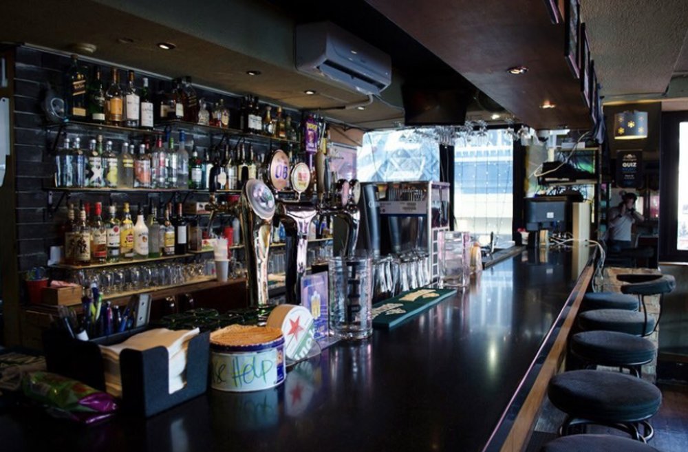 Inside shenanigans cafe