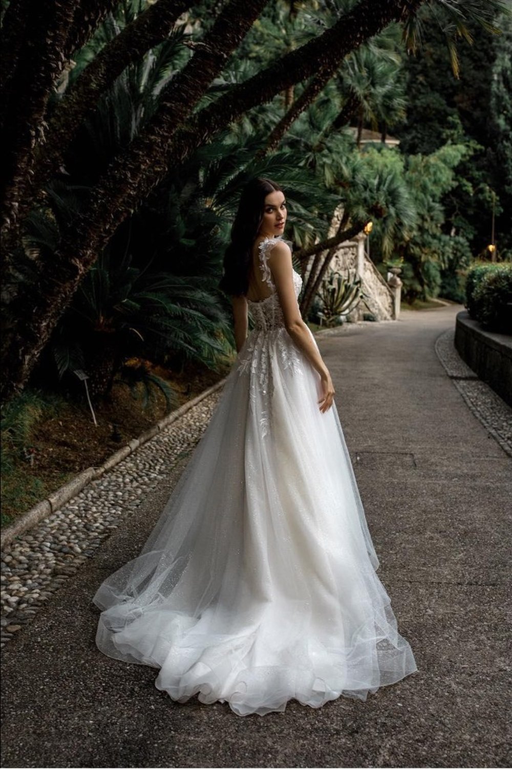 Bride posing for the camera