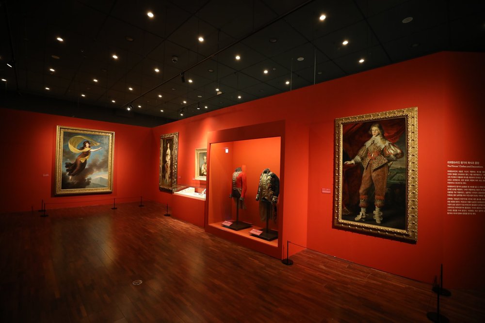Painting display inside National Palace Museum of Korea