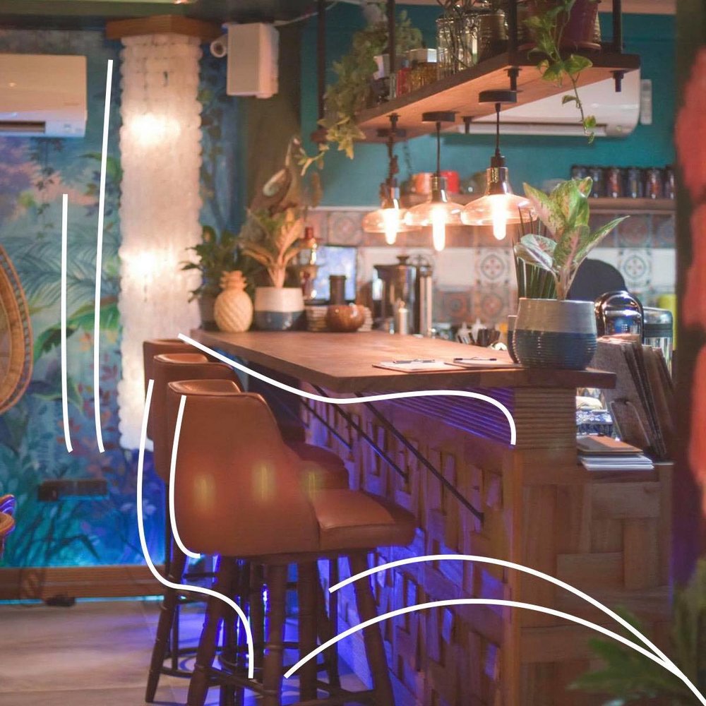 Drinks Bar inside the Restaurant