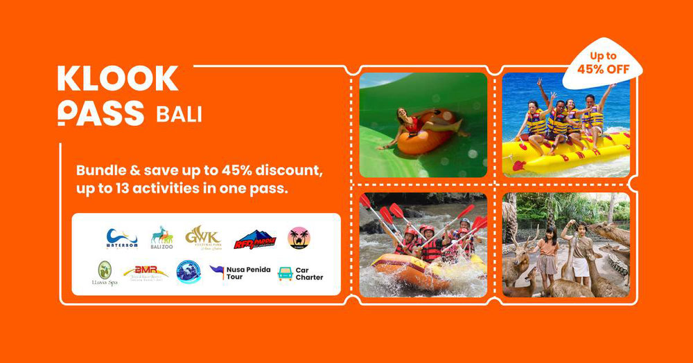 Klook Bali Pass discount activities