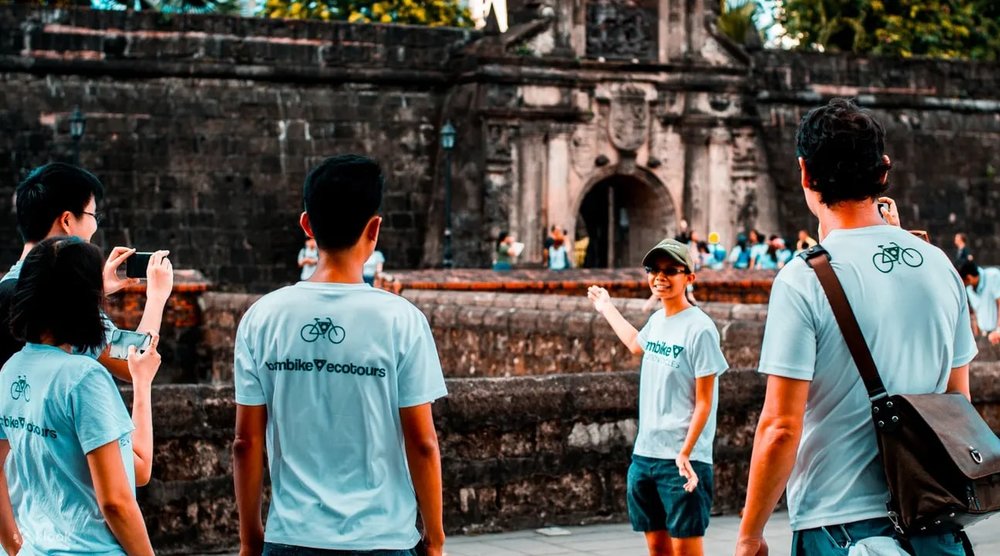 Tourist touring Intramuros