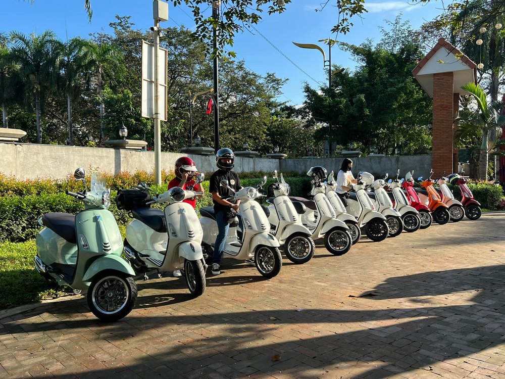 Motorcycle riders outside Hidden Garden Cafe Facebook