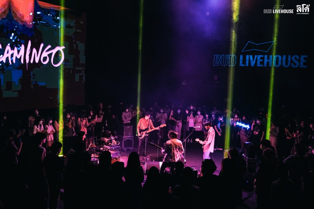 People enjoying a mini concert