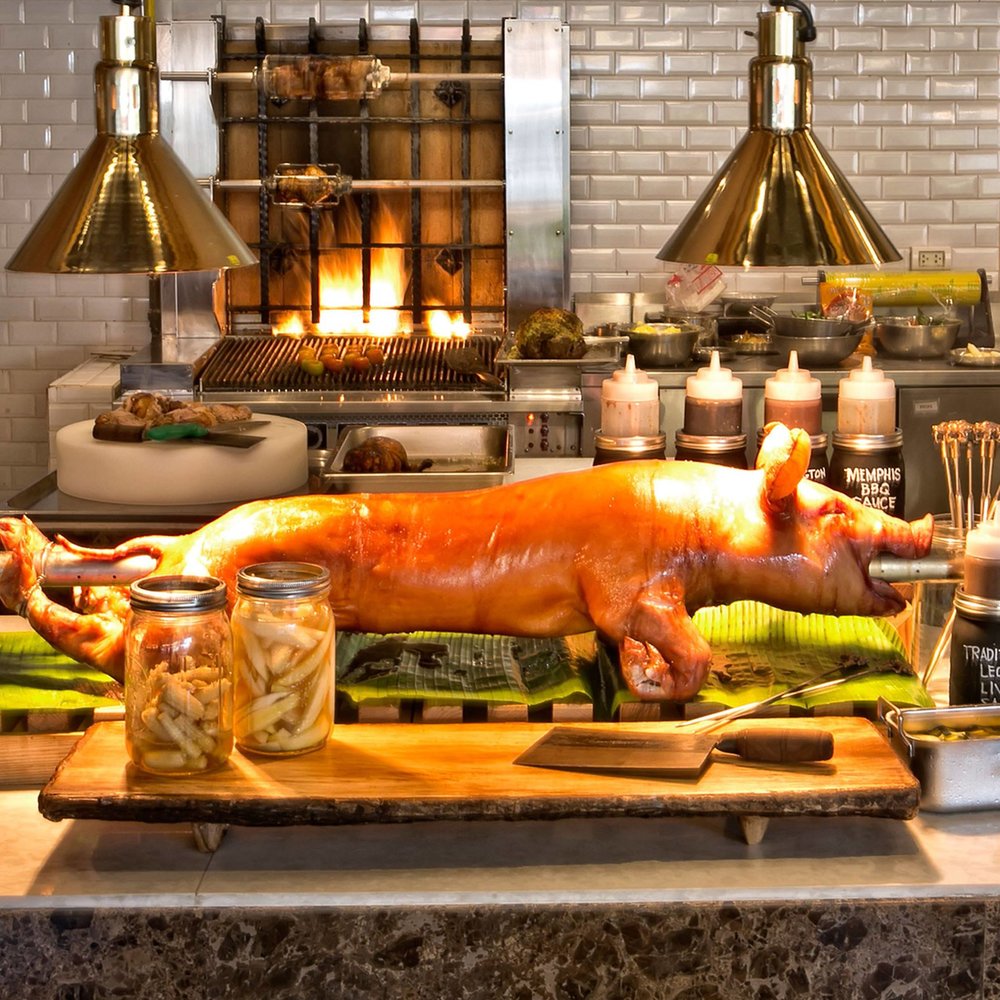 Roasted pig