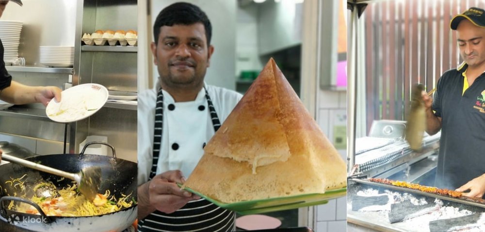 มื้อกลางวันที่ศูนย์อาหาร Gardens by the Bay