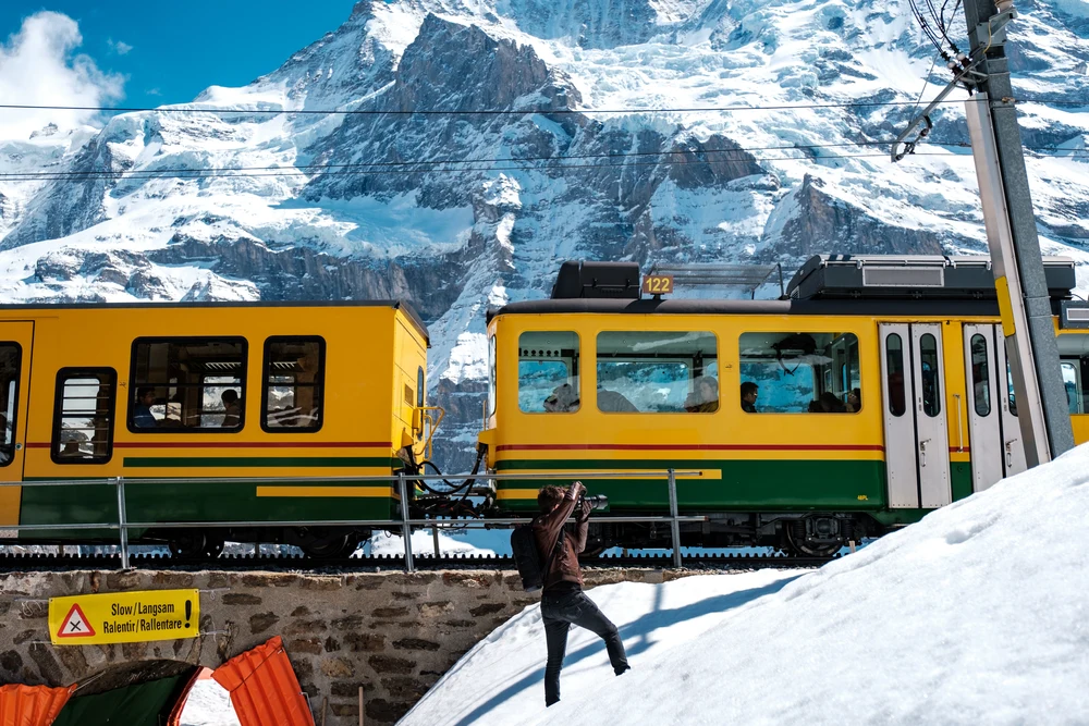 Interlaken to Jungfraujoch best scenic train route in Switzerland