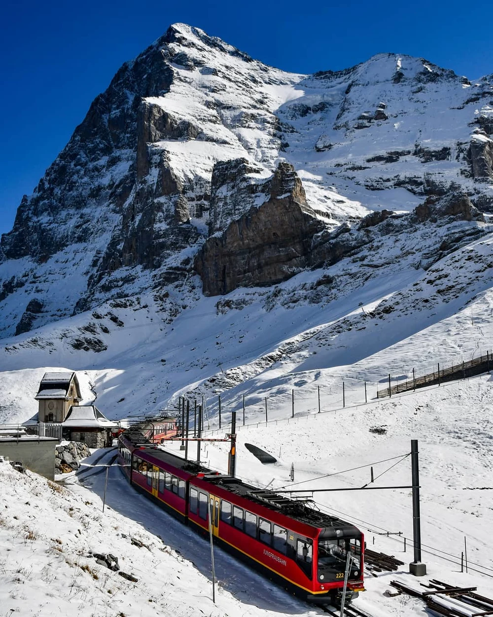 Jungfraujoch Top of Europe Jungfrau Railway best scenic train in Switzerland