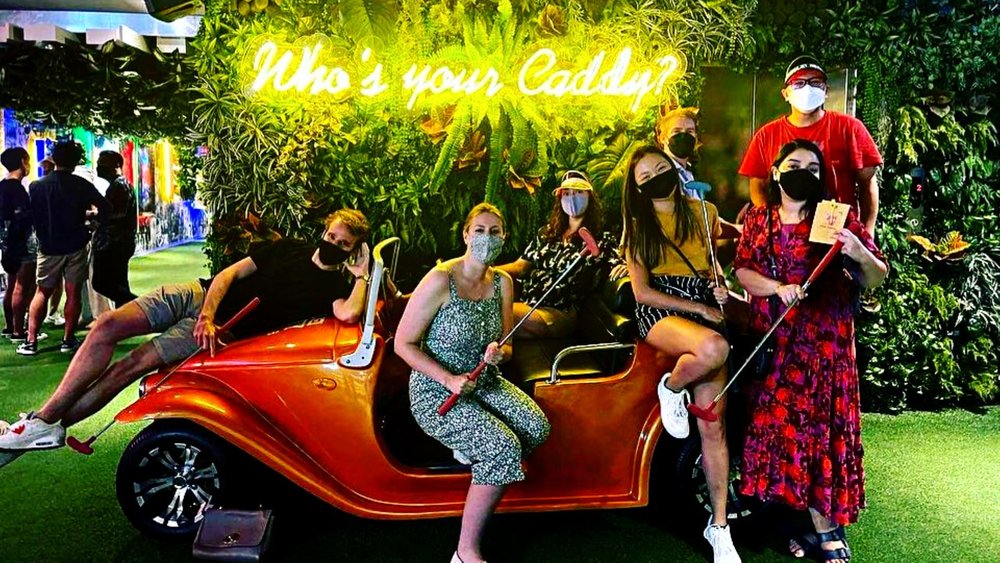 Kick putt with your ride or dies at Holey Moley Singapore! Credits: @domkatino