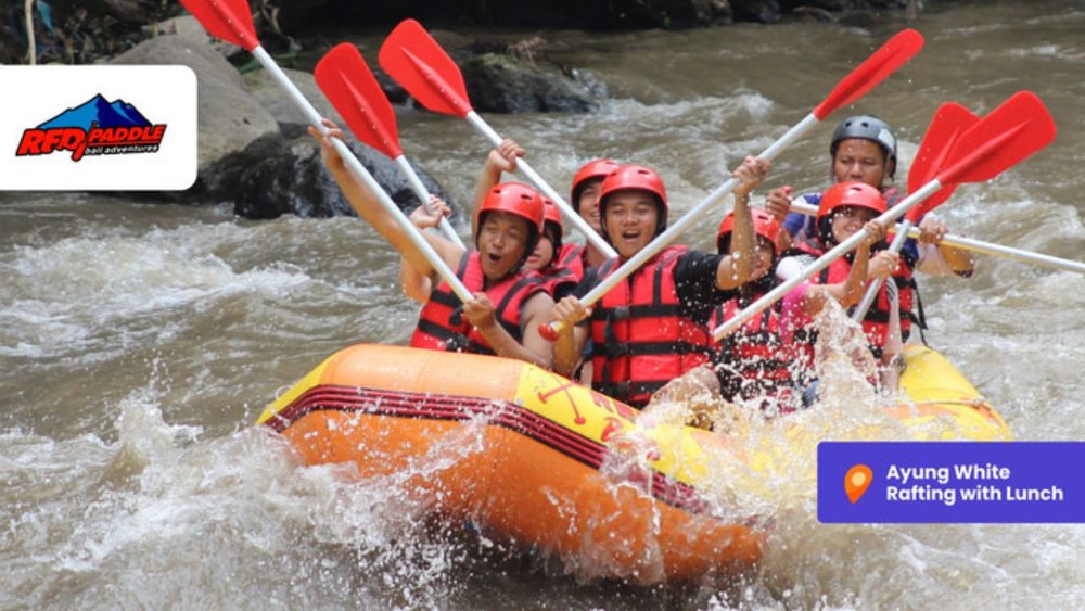 Caption: Go white water rafting down the Ayung River for a discount with the Bali Pass! Source