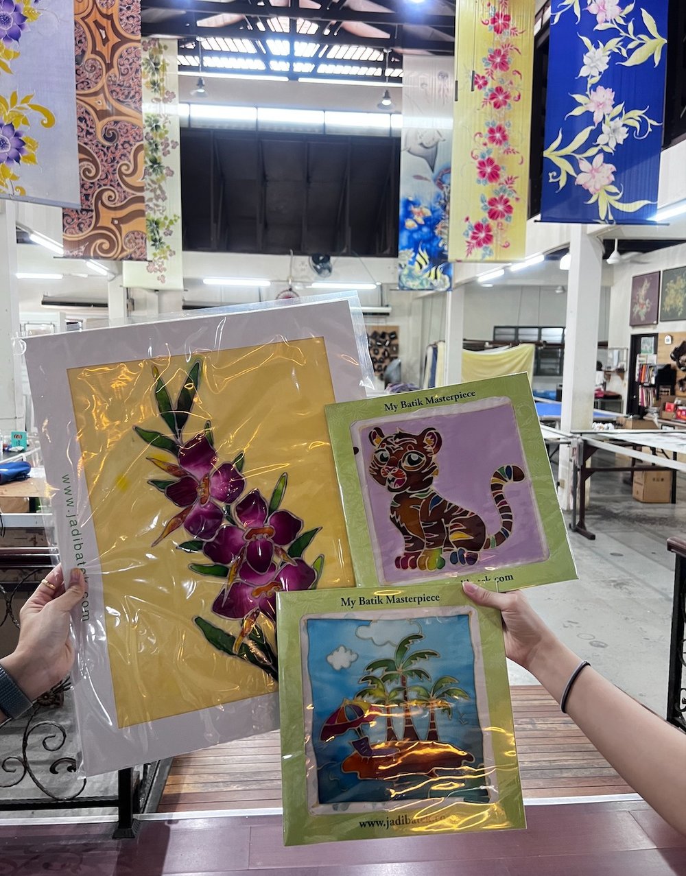 traditional batik painting at Jadi Batek Kuala Lumpur