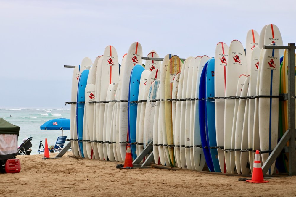 Surfboards in honolulu