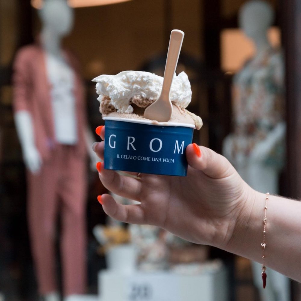 Gelato in a cup