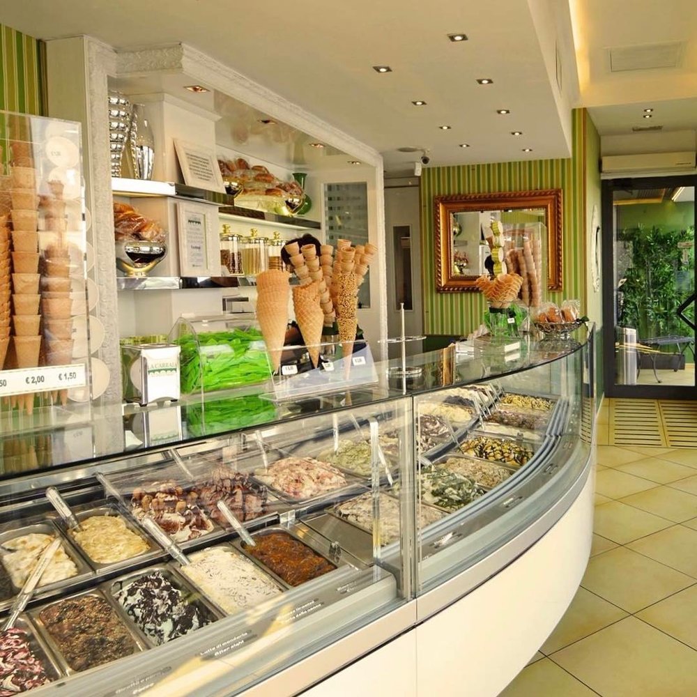 Ice cream shop interior