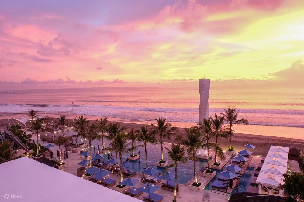 Canggu beach during sunset