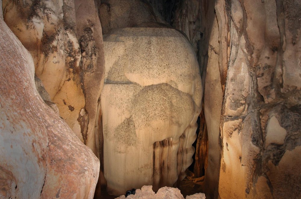 Talacmite inside the cave