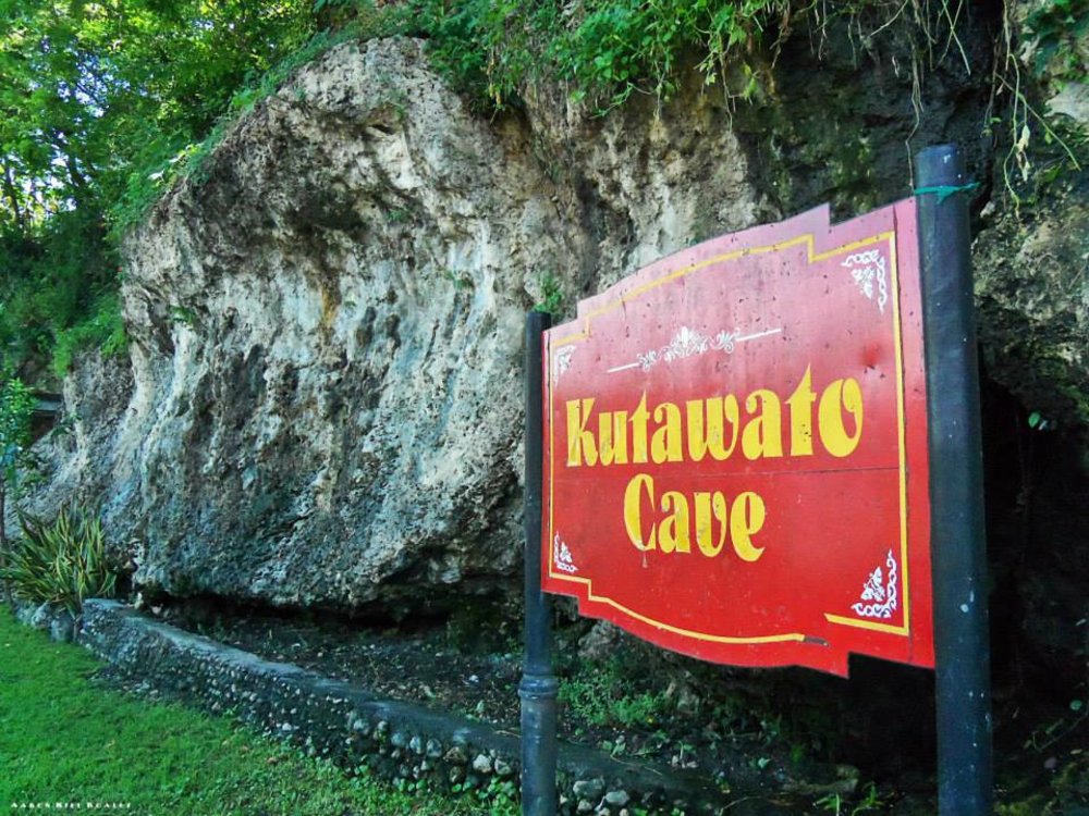 Kutawato Cave signage
