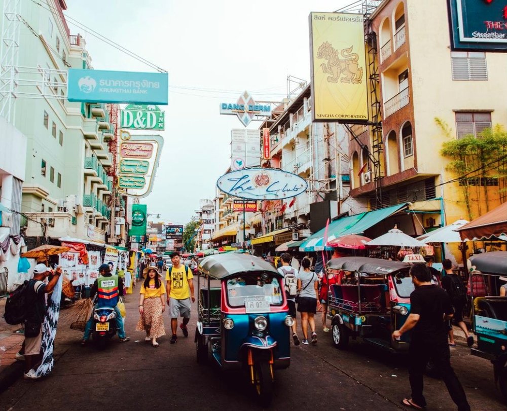 Khao San Road during the day