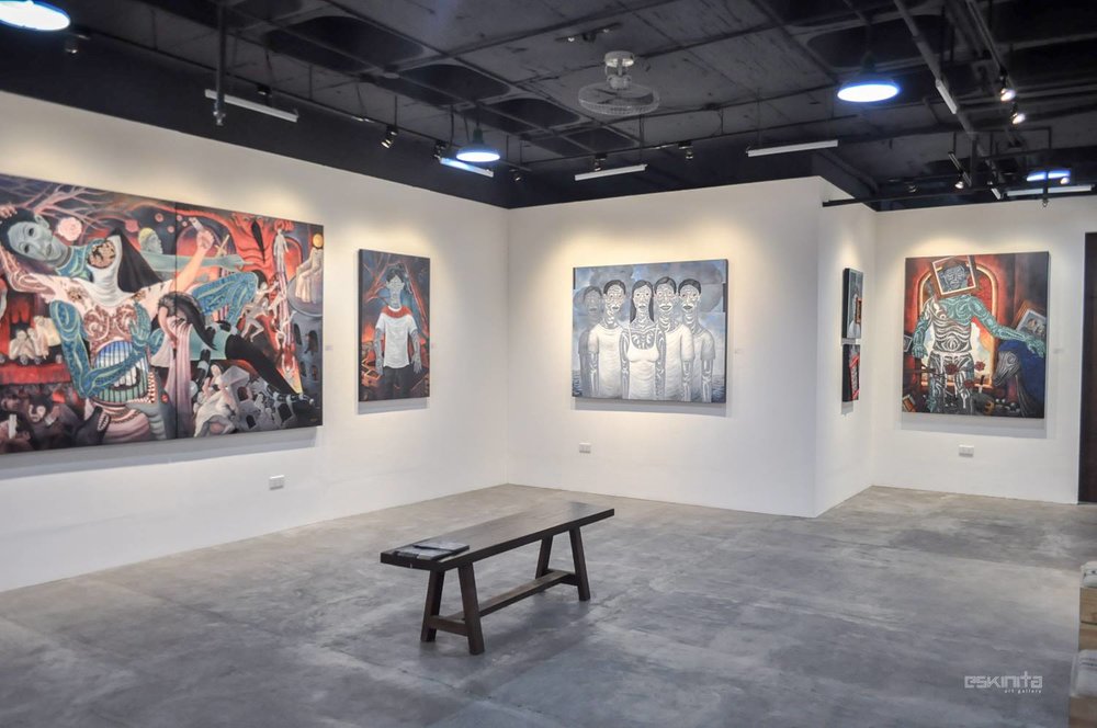 Art gallery interior