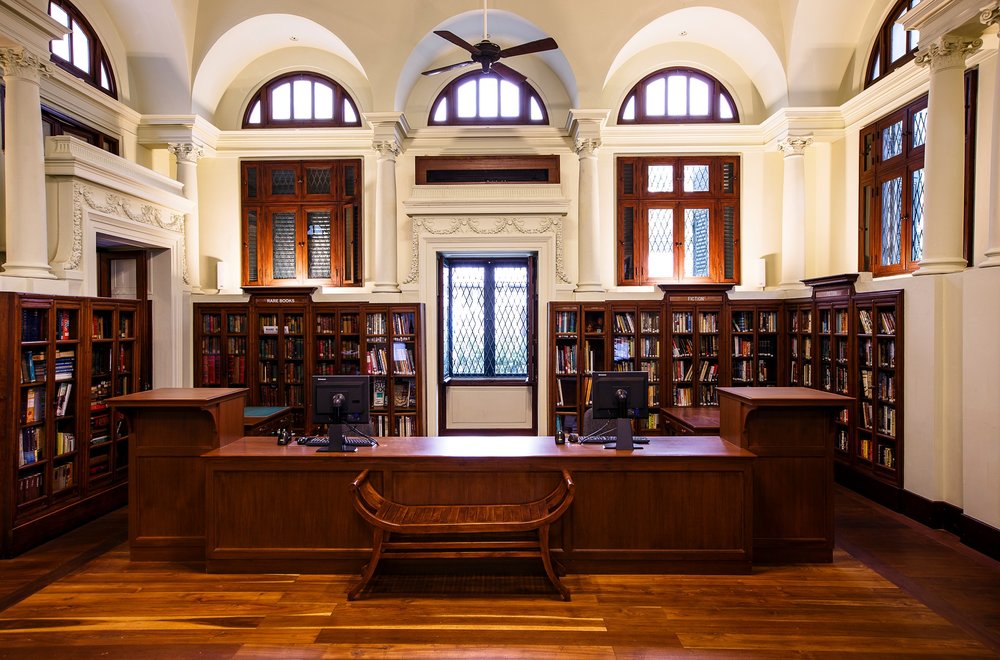 Reading table in library